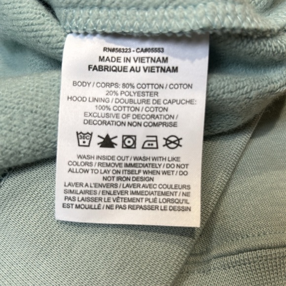 Nike Sky Blue Hoodie XS Lined Hood Kangaroo Pocket Like New - Picture 5 of 8